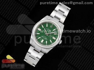 Oyster Perpetual 124300 41mm DIWF 1:1 Best Edition 904L Steel Green Dial A3230