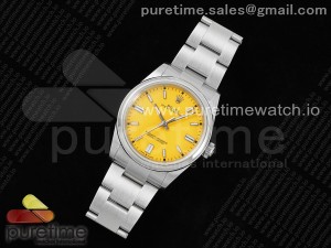 Oyster Perpetual 126000 36mm APF 1:1 Best Edition 904L Steel Yellow Dial VR3230