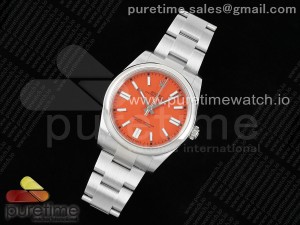 Oyster Perpetual 124300 41mm APF 1:1 Best Edition 904L Steel Red Dial VR3230