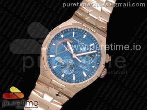 Overseas Dual Time Power Reserve RG TWA Best Edition Blue Dial on RG Bracelet A1222
