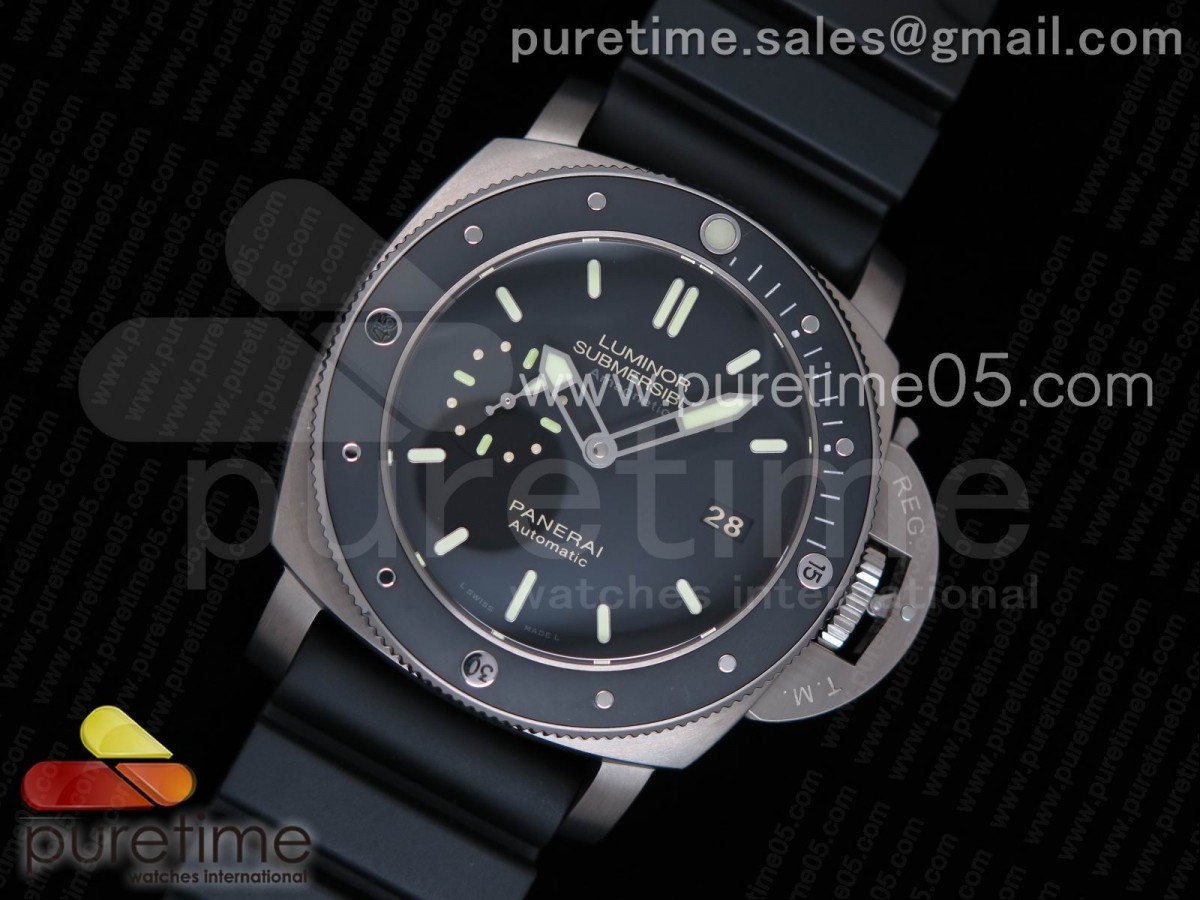 PAM389 O VSF 1:1 Best Edition on Black Rubber Strap P.9000 Super Clone ...